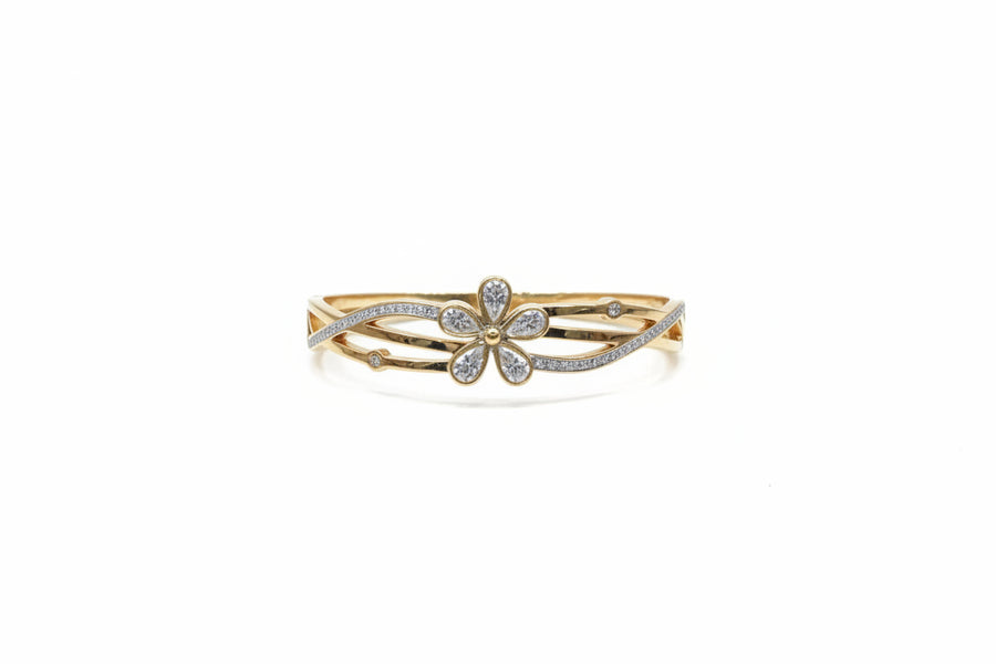 Premium Anti-Tarnish Openable Kada with Gold Finish