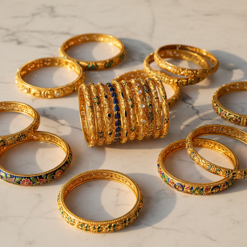 Gold Bangles Collection