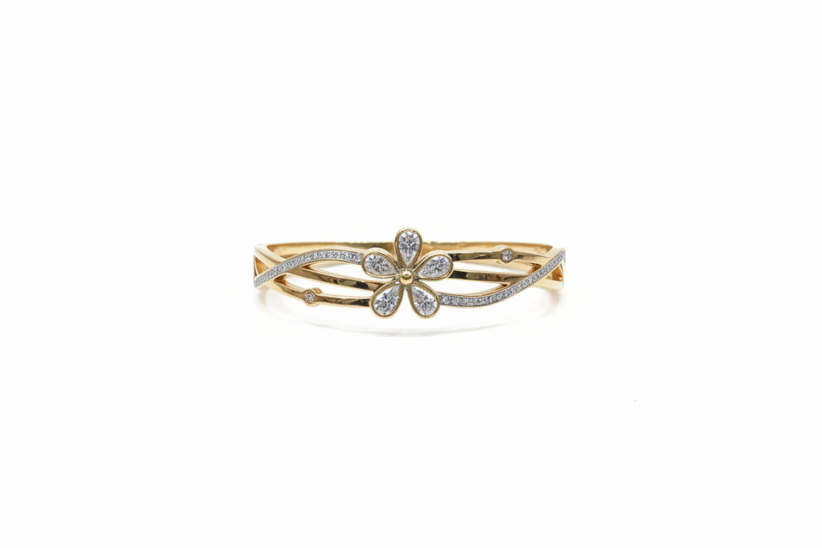 Premium Anti-Tarnish Openable Kada with Gold Finish