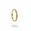 Kundan stone openable kada in gold finish held in hand