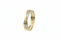 Criss-cross dual-tone openable kada with pave zircon held in hand