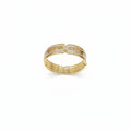 Gold-Tone Multi-Line Textured Kada