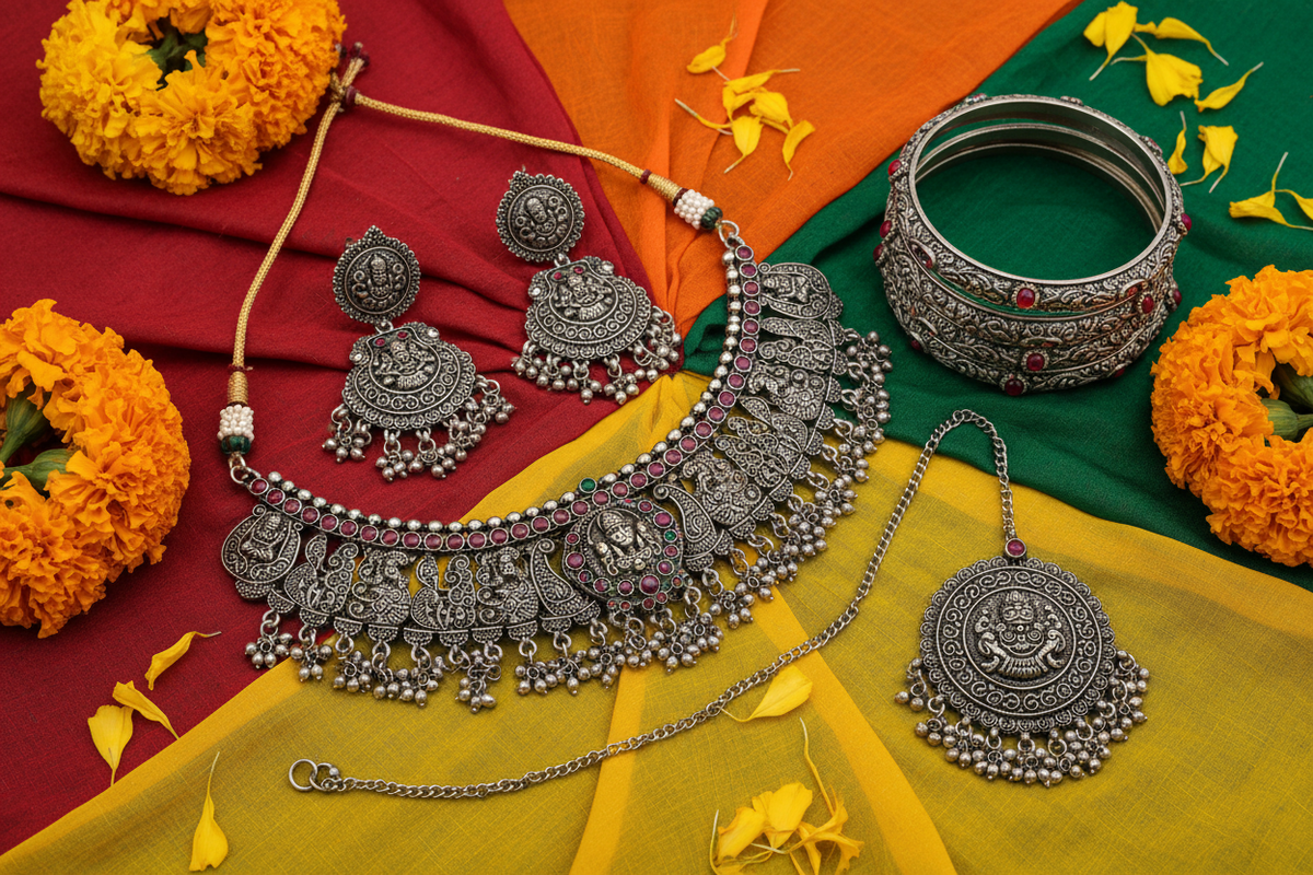 Navratri Special Oxidised Jewellery